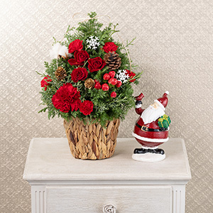 お部屋に飾ったイメージです。たちまちクリスマスらしい空間になります。