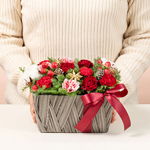 大人の女性が持った場合の大きさのイメージです。