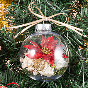 ポインセチアが印象的なデザインです。(参考画像)