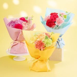 ピンク・ブルー・オレンジのイメージカラーをご用意しました。お母さんの雰囲気に合わせてお選びください。