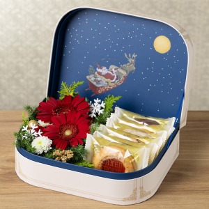 ボックスの底面もかわいいクリスマスデザインです。