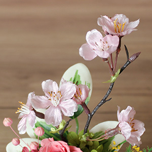 伸びやかなアートフラワーの桜です。枝ぶりもお楽しみください。