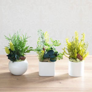 3つ並べた様子です。あなたのお好みはどのグリーンですか?