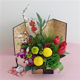 アレンジメント「もてなし華箱」