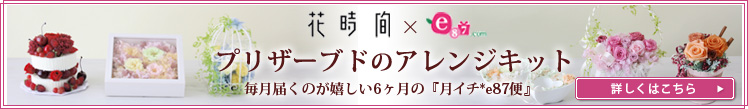 『花時間』×e87.com プリザーブドのアレンジキット