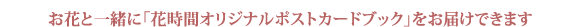 ���Ԃƈꏏ�Ɂu�Ԏ��ԃI���W�i���|�X�g�J�[�h�u�b�N�v�����͂��ł��܂�