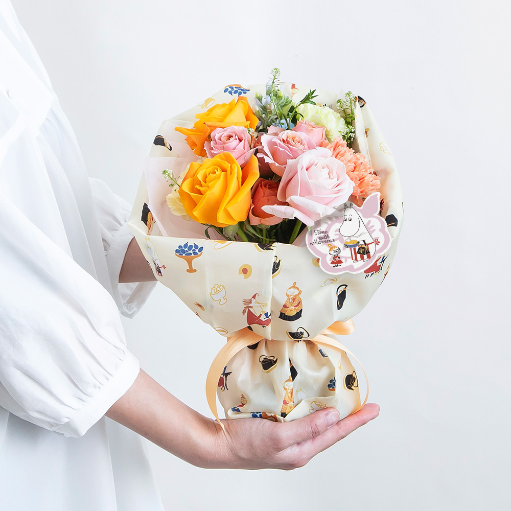 イイハナ】母の日 MOOMIN/花束「Blooming Bag」│花のプレゼント
