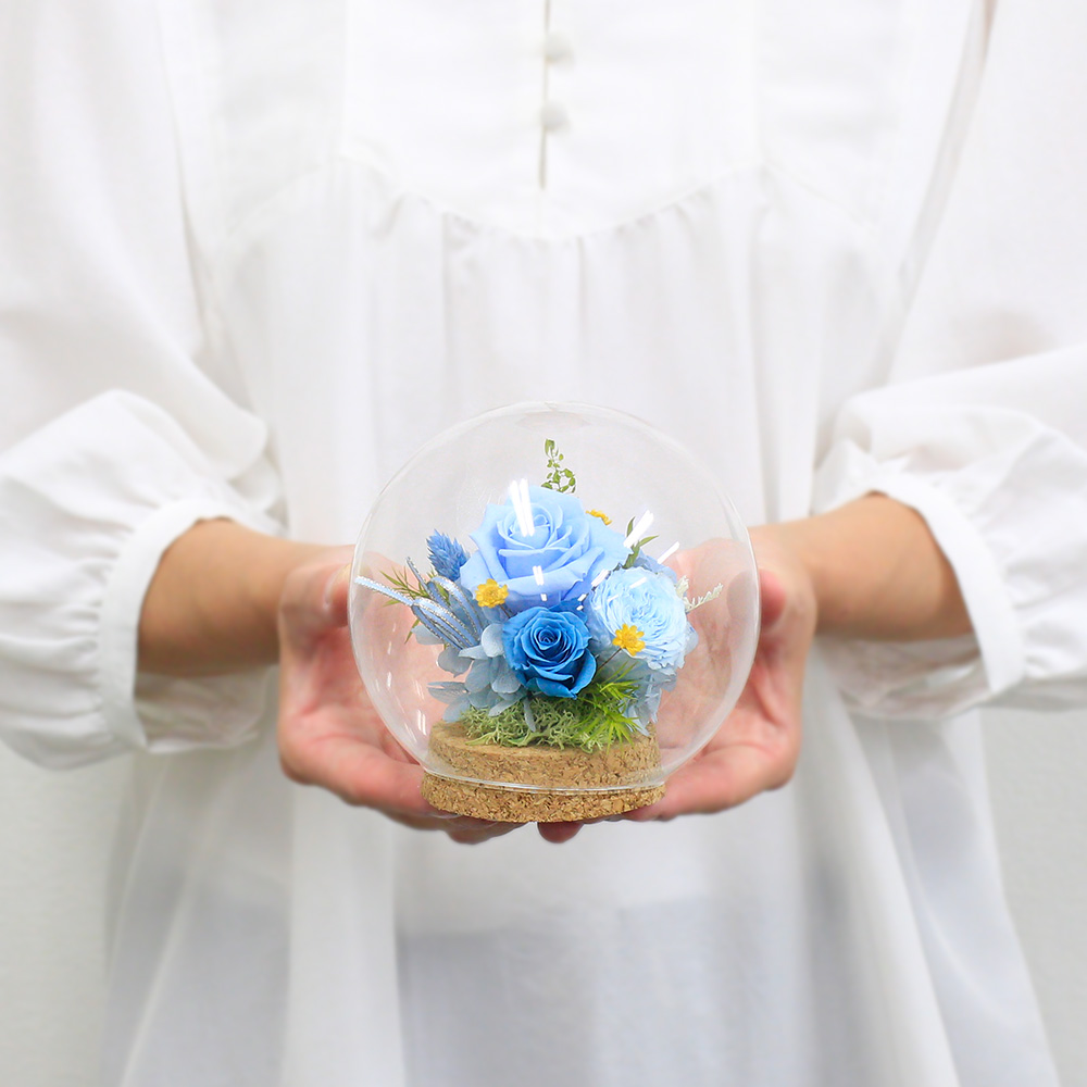 プリザーブドフラワー「Refresh Blue」