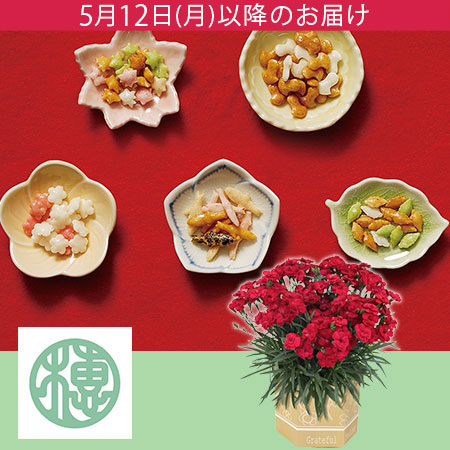 鉢植えセット「初穂製菓 小さな姿あられ-趣(おもむき)-」