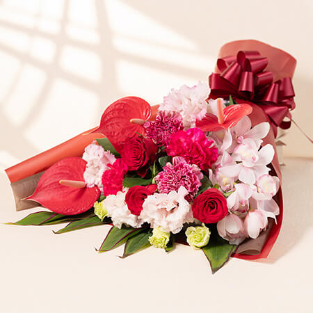 母の日　花束「フェリシテ～至福のひととき～」