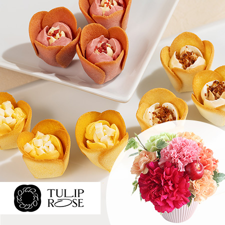 母の日　アレンジセット「TOKYO TULIP ROSE　チューリップローズ in season」