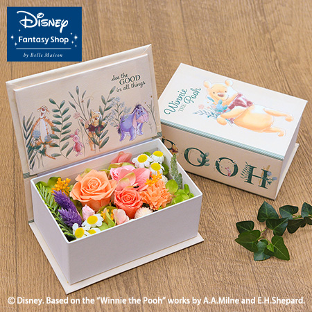 母の日　ディズニー/プリザーブドフラワー「花の絵本/くまのプーさん」