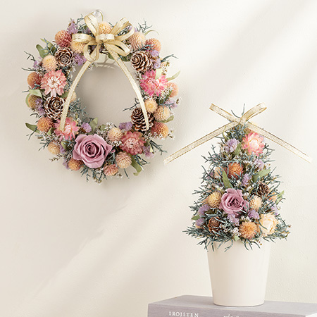 �y�N���X�}�X�z�v���U�[�u�h���h���C�t�����[ ���[�X�E�c���[�y�A�Z�b�g Antique Pink