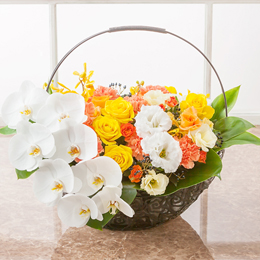 アレンジメント「ロマンティック・アーチ」｜フラワーギフト通販なら