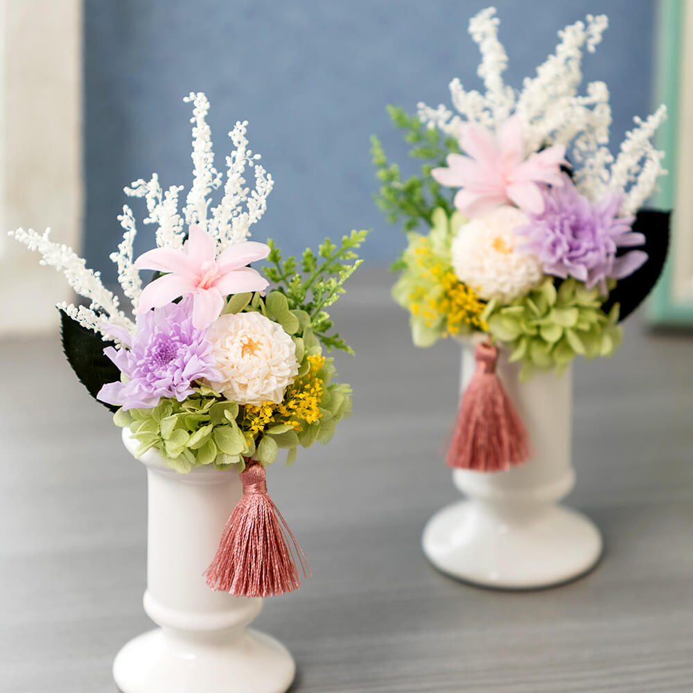プリザーブドフラワーの供え花 お盆の花 供え花 イイハナ