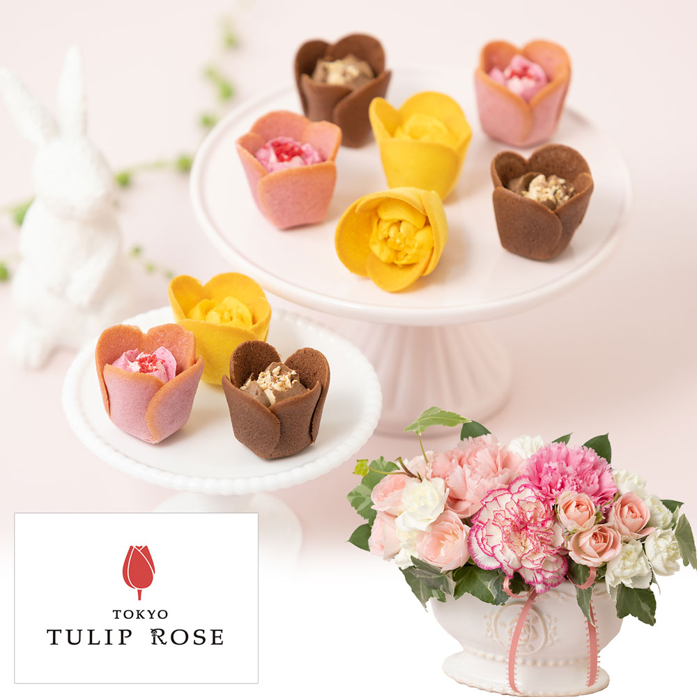 イイハナ 母の日 アレンジセット Tokyo Tulip Rose チューリップローズ 花のプレゼント ギフト