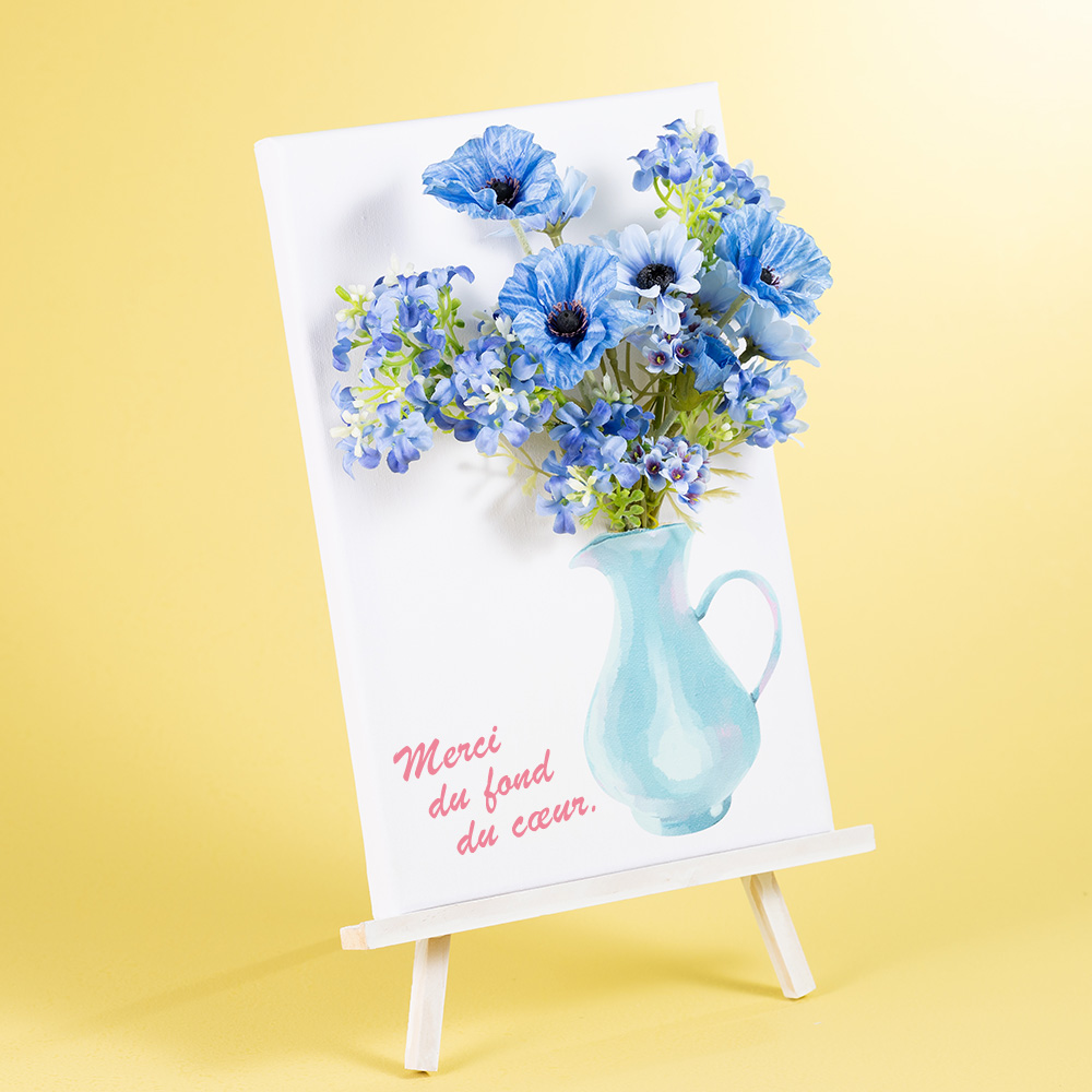 eギフト対応】母の日 アートフラワー「Thanks For ～Bleu