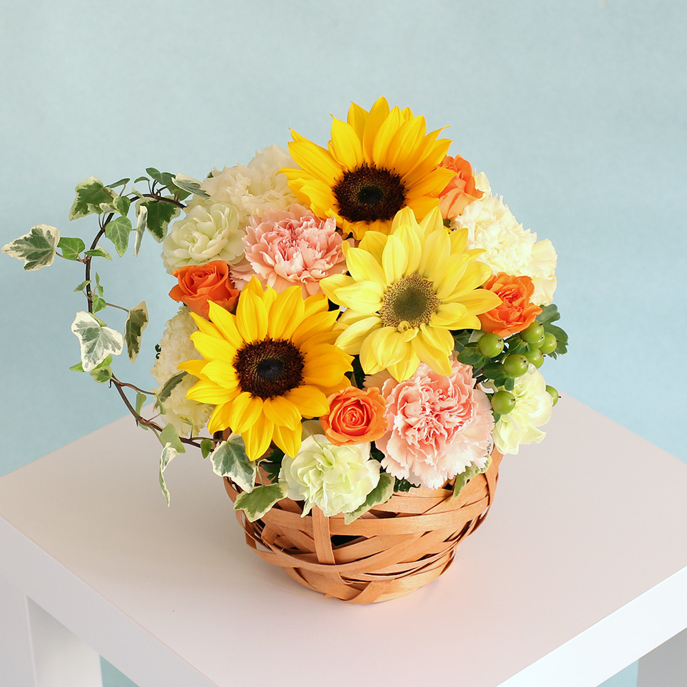 アレンジメント「Sunflower Fresh」｜夏の花特集｜フラワーギフト通販