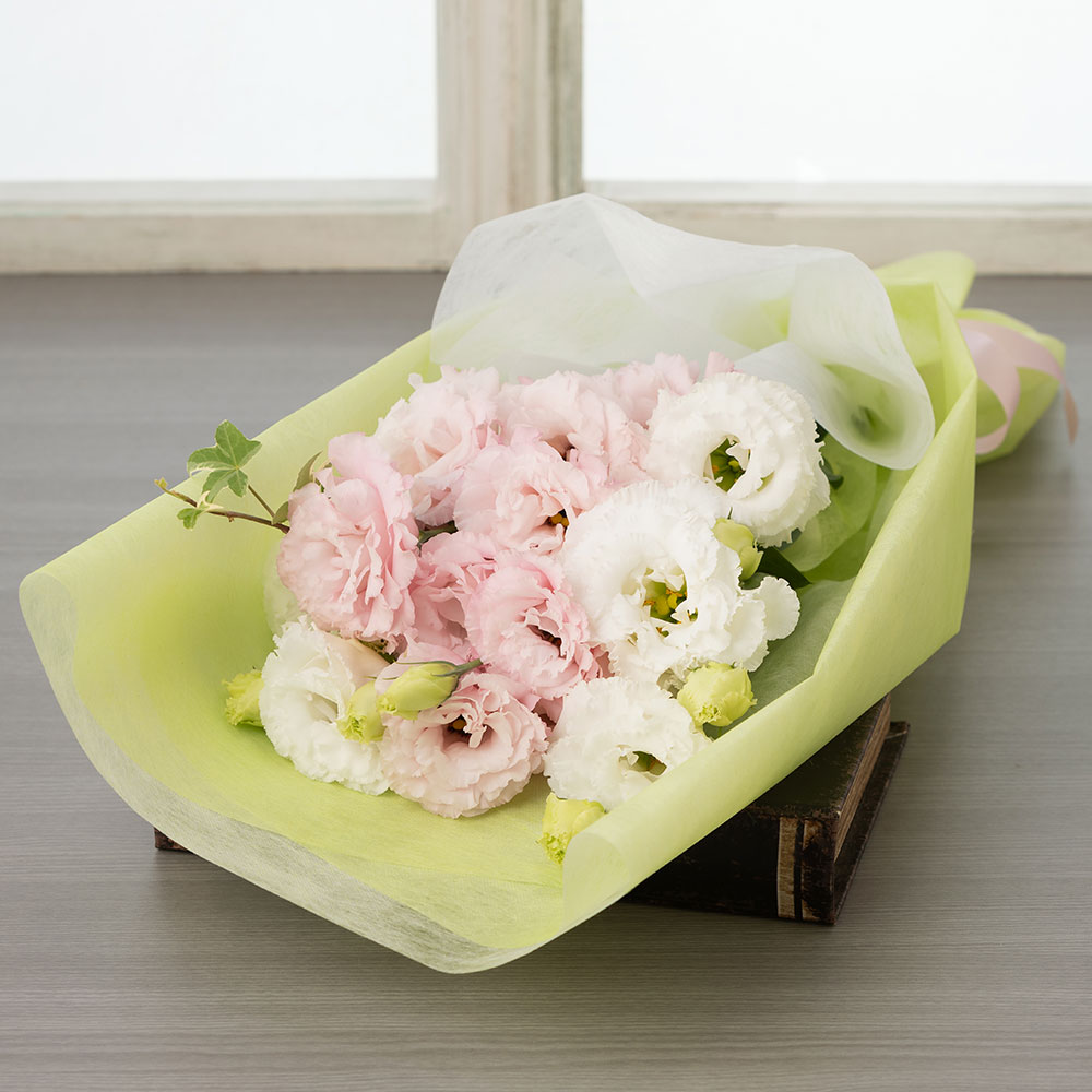 花束「笑顔のブーケ～ロマンティック・ピンク～」｜フラワーギフト通販