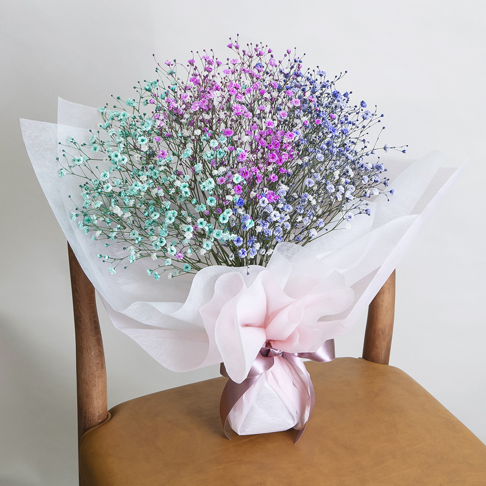花束「カスミ草 colorful」|フラワーギフト通販ならイイハナ 花束「カスミ草 colorful」|フラワーギフト通販ならイイハナ