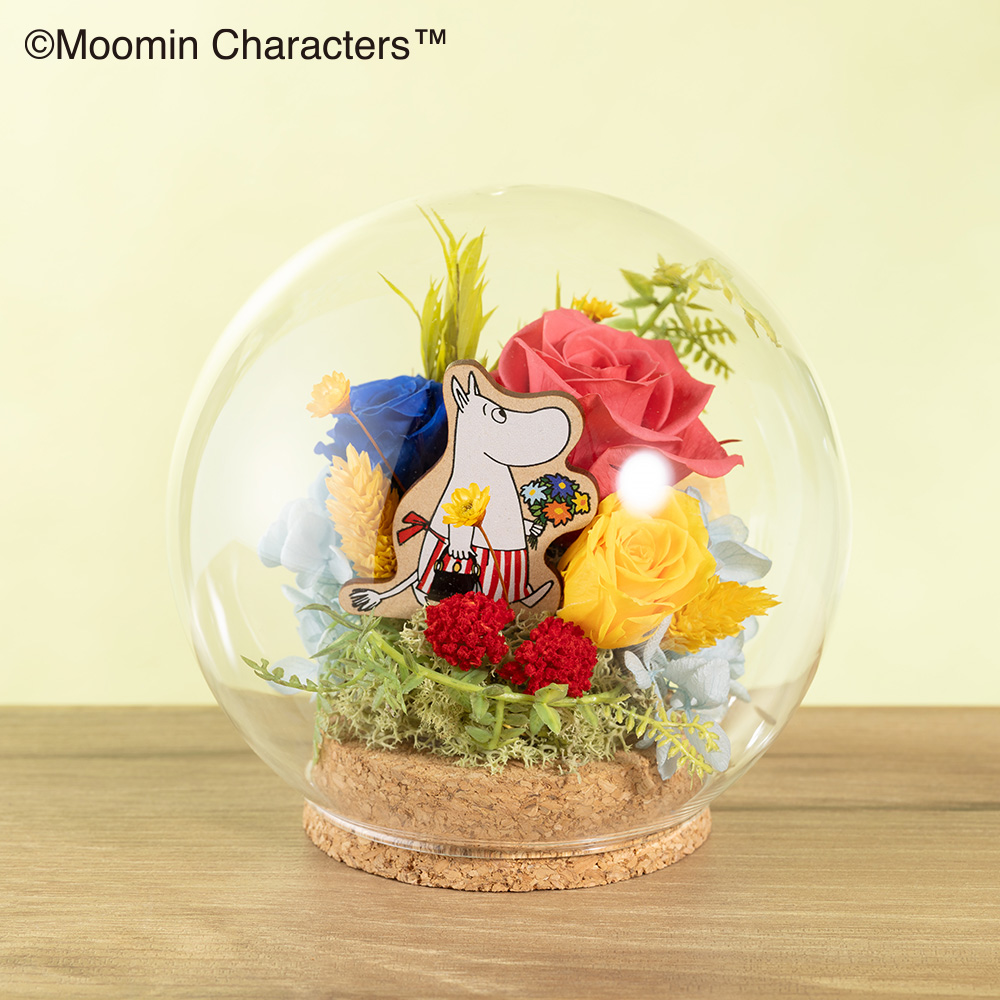 ムーミン プリザーブドフラワー「フラワードーム ムーミンママ