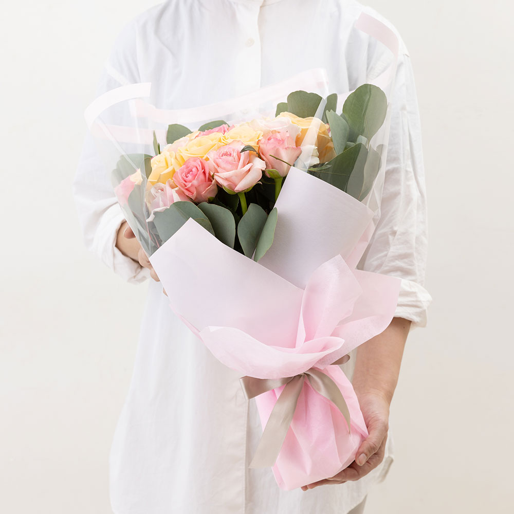 イイハナ 母の日 花束 レター ローズ Premium Rose バラに気持ちを託して 花のプレゼント ギフト