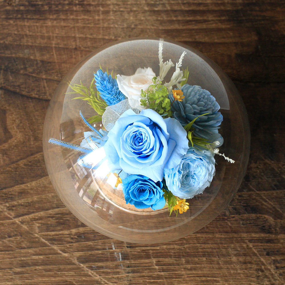 プリザーブドフラワー「Refresh Blue」