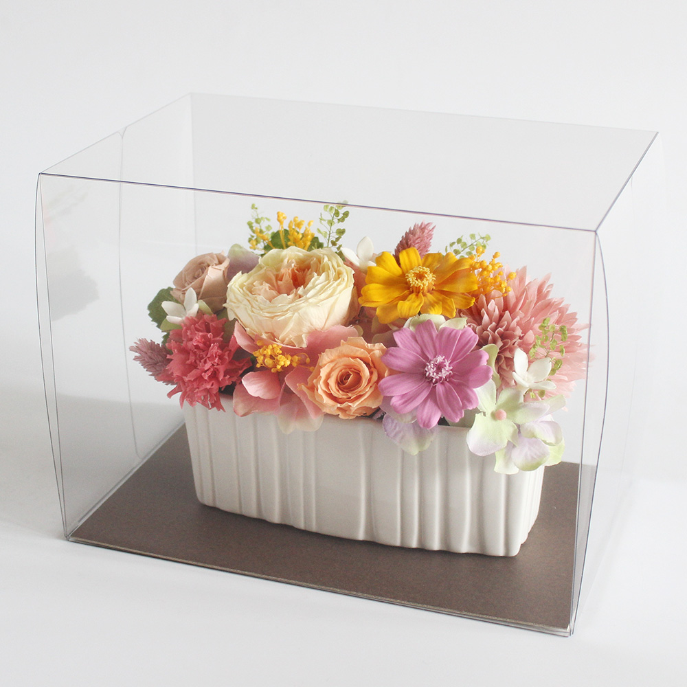 ＊*..陽だまりのような温かみのあるお花を添えて..＊°.お花の贈り物 プリザーブドフラワー「アンソレイユ～陽だまり～」｜フラワーギフト