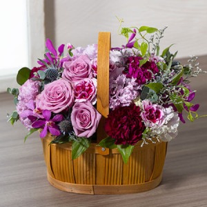 お急ぎ便 アレンジメント「anniversary flower～アメシスト