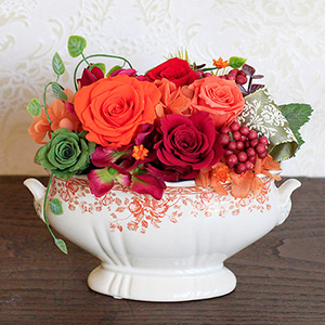 プリザーブドフラワー「Romantic Autumn」｜秋の花特集