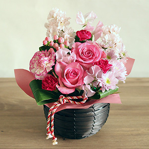 アレンジメント「円(まどか)～桜～」｜桜・桃・梅特集｜フラワーギフト