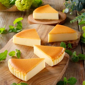こだわりのチーズ、美しい焼き色、滑らかな食感をお楽しみ頂けます。