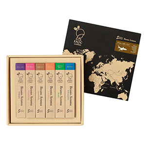 お届けする「INIC coffee　Beans Aroma飲み比べセット」です。