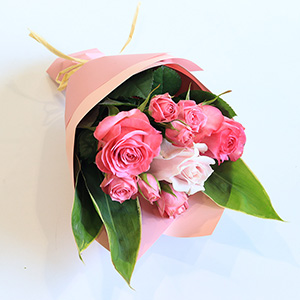 �ꏏ�ɂ��͂�����̂͂��َq�ɍ��킹�ăs���N�̃o���̉ԑ��ł��B