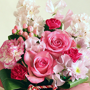 �s���N�̃O���f�[�V�����̉ԁX���t�炵���F�����̃A�����W�����g�ł��B