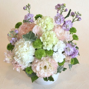 �t�̂��ފ݂ɂӂ��킵���W���s���N�⎇�A�_�炩�ȃO���[�����g�p���A�t�F�p�X�e���g�[���ł܂Ƃ߂܂����B