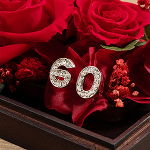 ���C���X�g�[�������߂��L�O������Y���āA�җ�u60�v�̑��蕨�ɁB