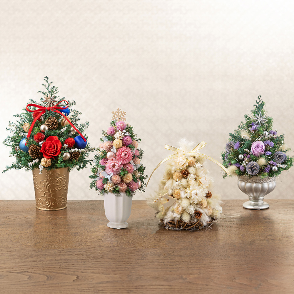 クリスマス ミニツリー「Nordic White」｜フラワーギフト通販