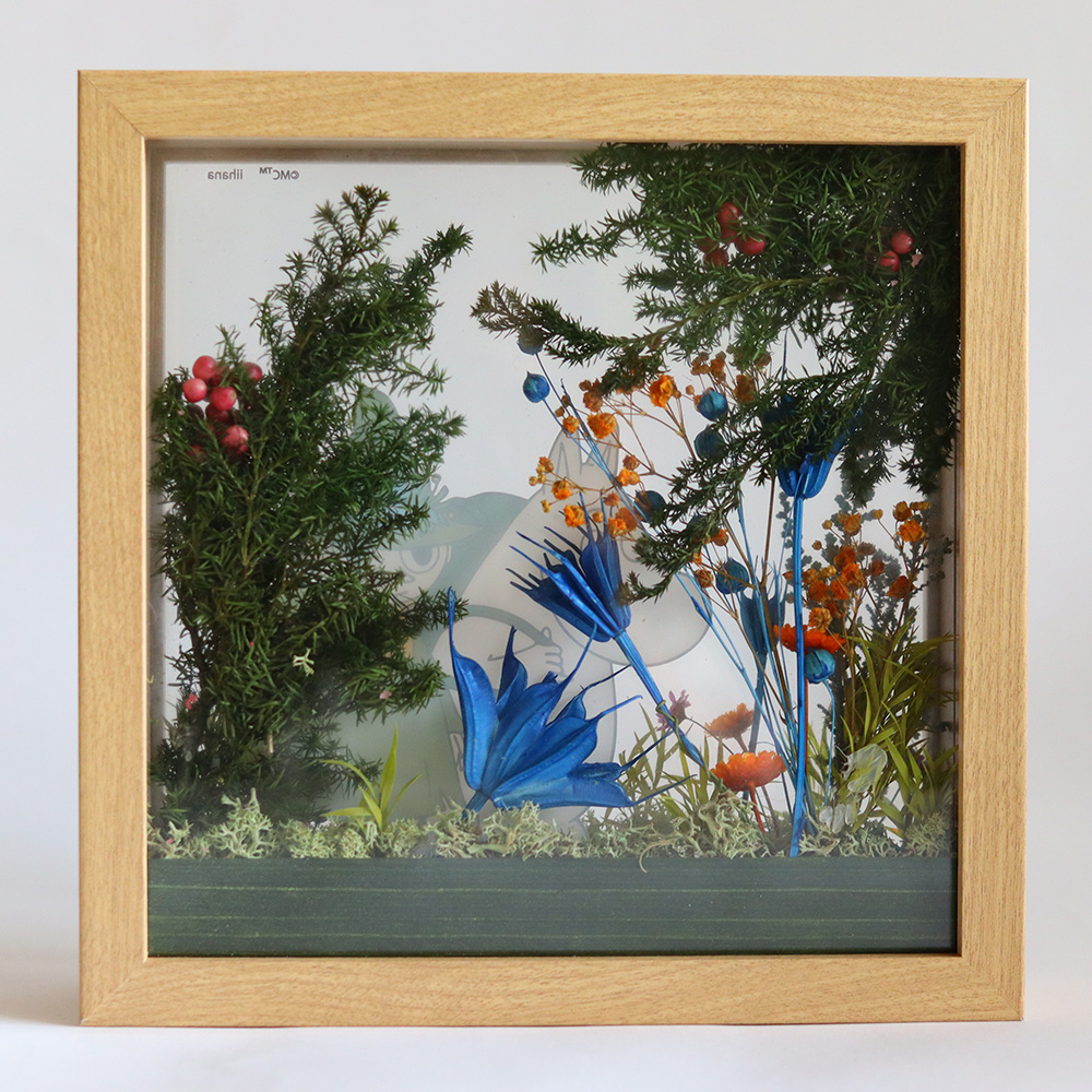 ムーミン プリザーブドフラワー「フラワーフレーム（大） ムーミン