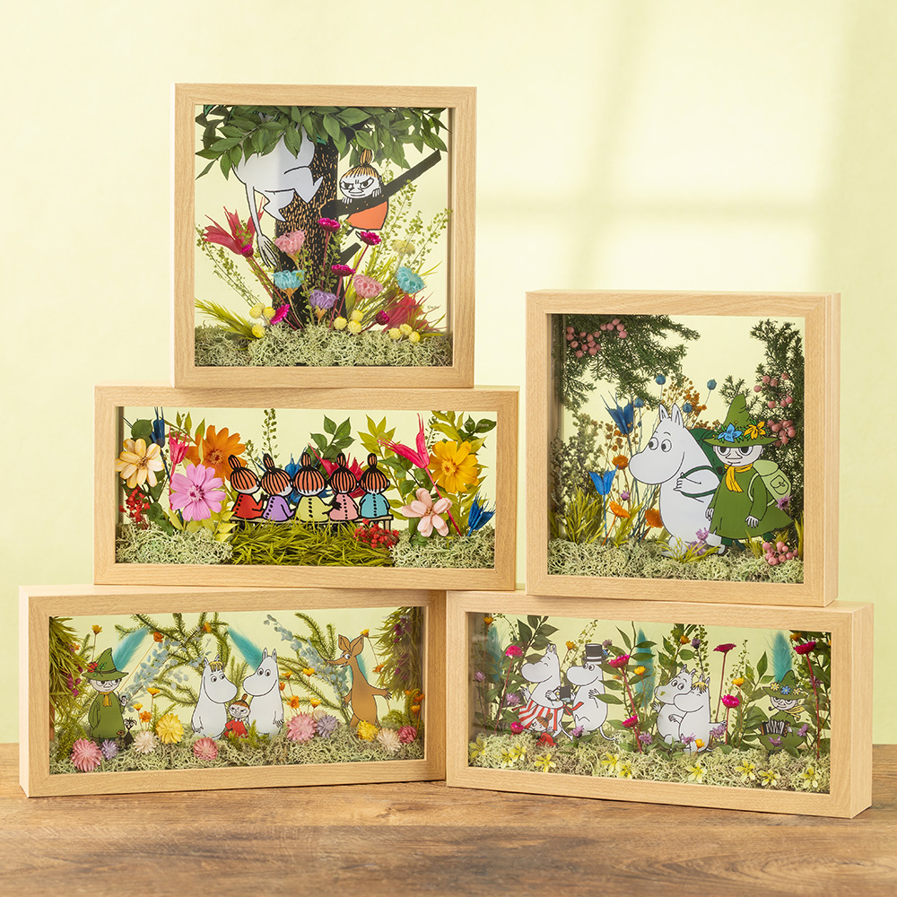 ムーミン プリザーブドフラワー「フラワーフレーム（大） ムーミン