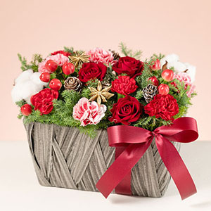 アレンジメント「Holiday Noel Rouge」