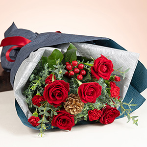 花束「Winter Scarlet Shine」