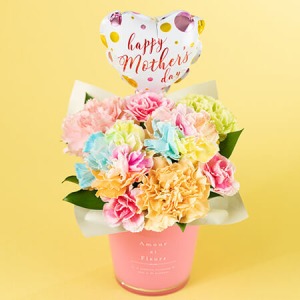 母の日 アレンジメント「Rainbow Flower」