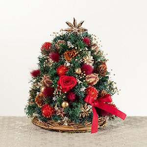 �y�N���X�}�X�z�v���U�[�u�h���h���C�t�����[ �c���[ Christmas Market Red