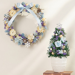 �y�N���X�}�X�z�v���U�[�u�h���h���C�t�����[ ���[�X�E�c���[�y�A�Z�b�g Snow Blue
