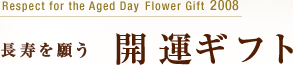 Fother's Day Flower Gift 2008  長寿を願う　開運ギフト