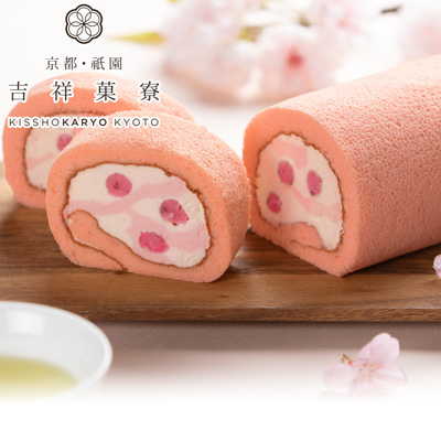 プリザーブドセット「吉祥菓寮 桜の雫ロール」