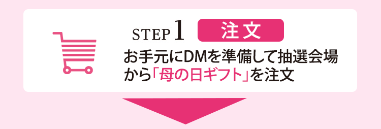 STEP 1 母の日ギフトを注文する